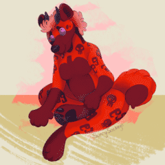 Billie as transformed into a cute soft plushy.